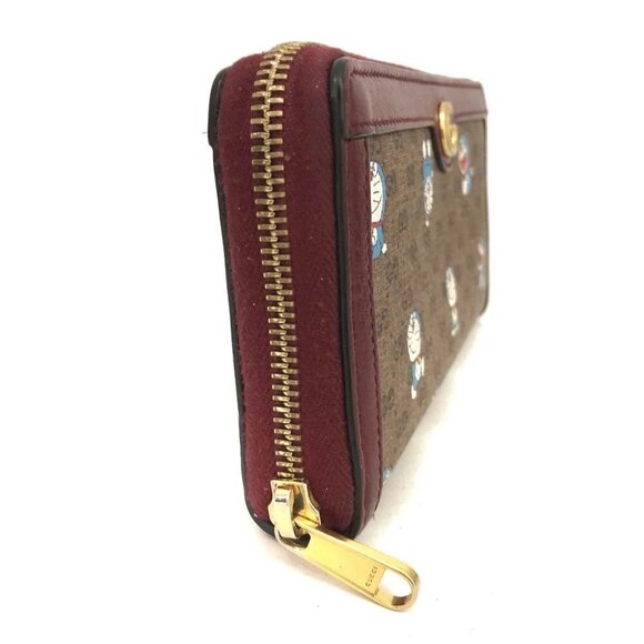 GUCCI Doraemon GG Marmont Micro GG Logo PVC Zippy Long Wallet/2BE1859 - Picture 2 of 9